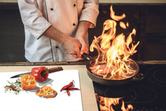 Special order for Al: Tempered GLASS Kitchen Board Series of colors: White