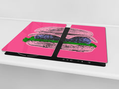 GIGANTE ASSE DA CUCINA e Copri-piano cottura a induzione; Serie di vini DD04: Ciliegie 7