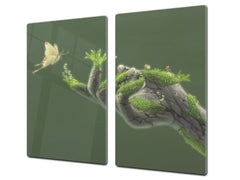 Tabla de cortar - Cubierta de la placa de inducción D04 Serie Bebidas: Cerezas 7