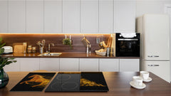 Induction Cooktop Cover Kitchen Board – Impact Resistant Glass Pastry Board; MEASURES: SINGLE: 60 x 52 cm (23,62” x 20,47”); DOUBLE: 30 x 52 cm (11,81” x 20,47”); D37 Animals Series : Wild horse