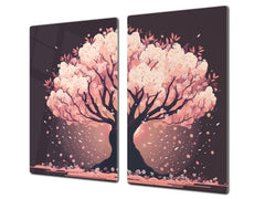 Tabla de cortar - Cubierta de la placa de inducción D04 Serie Bebidas: Cerezas 7