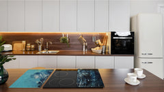 TEMPERED GLASS CHOPPING BOARD – Glass Cutting Board and Worktop Saver; MEASURES: SINGLE: 60 x 52 cm (23,62” x 20,47”); DOUBLE: 30 x 52 cm (11,81” x 20,47”); D36 Textures Series : Vintage texture