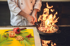 Enorme Cubre vitros de cristal templado - Serie de alimentos DD16 Comida Africa