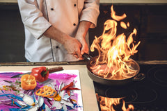 Ensembles de planches à découper TRES GRAND; Série Alimentaire DD16: Nourriture africaine