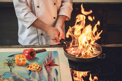 Enorme Cubre vitros de cristal templado - Serie de alimentos DD16 Comida Africa