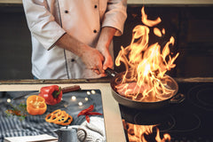 Enorme Cubre vitros de cristal templado - Serie de alimentos DD16 Comida Africa