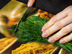 GIGANTIC CUTTING BOARD and Cooktop Cover - Glass Kitchen Board;SINGLE: 80 x 52 cm (31,5” x 20,47”); DOUBLE: 40 x 52 cm (15,75” x 20,47”); DD48 Herbs and spices Series : Curry powder