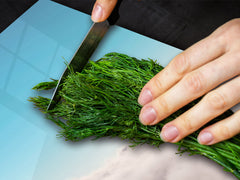 ENORMOUS Tempered GLASS Chopping Board - Induction Cooktop Cover – SINGLE: 80 x 52 cm; DOUBLE: 40 x 52 cm; DD51 : Giraffe above Clouds