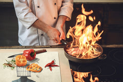 Enorme Cubre vitros de cristal templado - Serie de alimentos DD16 Comida Africa