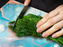 UNIQUE Tempered GLASS Kitchen Board – Impact & Scratch Resistant Cooktop cover – SINGLE: 80 x 52 cm; DOUBLE: 40 x 52 cm; DD45 Art Series : Liquid colours 2