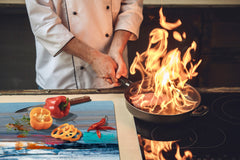 Ensembles de planches à découper TRES GRAND; Série Alimentaire DD16: Nourriture africaine