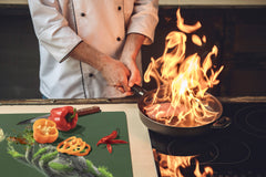 ENORMOUS Tempered GLASS Chopping Board - Induction Cooktop Cover – SINGLE: 80 x 52 cm; DOUBLE: 40 x 52 cm; DD51 : Freedom of Wilderness