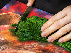 BIG KITCHEN BOARD & Induction Cooktop Cover – Glass Pastry Board – SINGLE: 80 x 52 cm (31,5” x 20,47”); DOUBLE: 40 x 52 cm (15,75” x 20,47”); DD47 Animals Series : Colourful bear