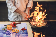 Enorme Cubre vitros de cristal templado - Serie de alimentos DD16 Comida Africa