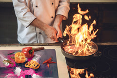 Enorme Cubre vitros de cristal templado - Serie de alimentos DD16 Comida Africa