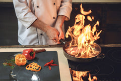 ENORMOUS Tempered GLASS Chopping Board - Induction Cooktop Cover – SINGLE: 80 x 52 cm; DOUBLE: 40 x 52 cm; DD53 : Fishing new ideas