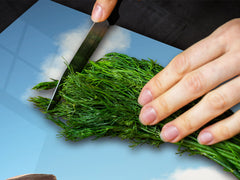 ENORMOUS Tempered GLASS Chopping Board - Induction Cooktop Cover – SINGLE: 80 x 52 cm; DOUBLE: 40 x 52 cm; DD51 : Cloud of Friendship