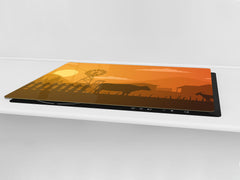 Enorme Cubre vitros de cristal templado - Serie de alimentos DD16 Comida Africa