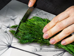 ENORMOUS Tempered GLASS Chopping Board - Induction Cooktop Cover – SINGLE: 80 x 52 cm; DOUBLE: 40 x 52 cm; DD51 : Winter Flower Scene