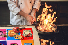 Enorme Cubre vitros de cristal templado - Serie de alimentos DD16 Comida Africa