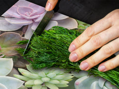 Gigantic Worktop saver and Pastry Board - Tempered GLASS Cutting Board - MEASURES: SINGLE: 80 x 52 cm; DOUBLE: 40 x 52 cm; DD44 Nature series : Rock garden 2