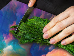 HUGE TEMPERED GLASS COOKTOP COVER – Glass Cutting Board and Worktop Saver – SINGLE: 80 x 52 cm (31,5” x 20,47”); DOUBLE: 40 x 52 cm (15,75” x 20,47”); DD46 Textures Series : Colours splash