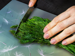 Gigantic Worktop saver and Pastry Board - Tempered GLASS Cutting Board - MEASURES: SINGLE: 80 x 52 cm; DOUBLE: 40 x 52 cm; DD44 Nature series : Dandelion