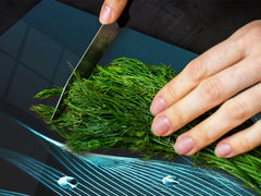 ENORMOUS Tempered GLASS Chopping Board - Induction Cooktop Cover – SINGLE: 80 x 52 cm; DOUBLE: 40 x 52 cm; DD49 Miscellaneous series : Feather water drops