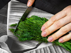 Gigantic Worktop saver and Pastry Board - Tempered GLASS Cutting Board - MEASURES: SINGLE: 80 x 52 cm; DOUBLE: 40 x 52 cm; DD44 Nature series : Black and white banana leaves