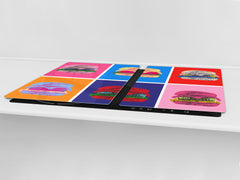 Enorme Cubre vitros de cristal templado - Serie de alimentos DD16 Comida Africa