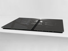 ENORMOUS Tempered GLASS Chopping Board - Induction Cooktop Cover – SINGLE: 80 x 52 cm; DOUBLE: 40 x 52 cm; DD51 : Surreal Eye in the Audience