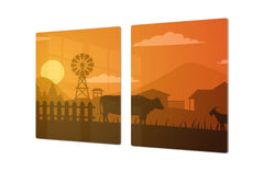 Enorme Cubre vitros de cristal templado - Serie de alimentos DD16 Comida Africa