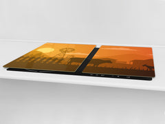 Enorme Cubre vitros de cristal templado - Serie de alimentos DD16 Comida Africa