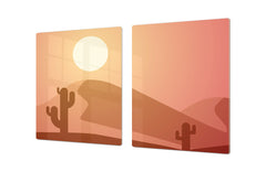 Ensembles de planches à découper TRES GRAND; Série Alimentaire DD16: Nourriture africaine