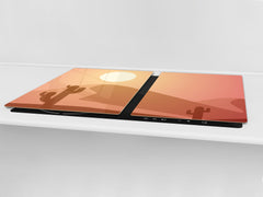 Ensembles de planches à découper TRES GRAND; Série Alimentaire DD16: Nourriture africaine