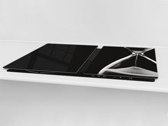 ENORMOUS Tempered GLASS Chopping Board - Induction Cooktop Cover – SINGLE: 80 x 52 cm; DOUBLE: 40 x 52 cm; DD51 : Hourglass in the Void