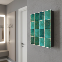 Elegant Key Organizer for 50 Key Together with Dry Erase Board KN05 Textures and tiles 1 Series: Green vintage ceramic tiles 3