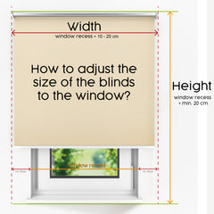 Thermal Roller Blind – WALL MOUNT – Customised size – Blackout Roller Blinds – Wall-mounted Roller Blinds for Windows and Doors (Indoor Use Only)