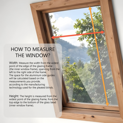 BLACKOUT Custom Skylight Pleated Blind - Made-to-Measure with Drilling - Available in 7 Fabric Colours - Adjustable Up and Down Shades - Premium Interior Window Covering