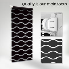 Concept Blinds Day and night WAVE Roller blind – Custom size – Zebra Roller Blinds – Decorative and Innovative – Roller Blinds for Windows and Doors