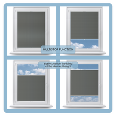 Cortinas plisadas personalizadas Concept Blinds - Ancho de 40 cm a 200 cm - Alto de 20 cm a 260 cm - Hechas a medida - Cobertura premium para ventanas y puertas