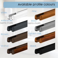 Concept Blinds LUXURY Blackout Custom Pleated Shades - Pearlescent Total Blackout Fabric - Made-to-Measure Window Blinds - Easy Installation with minimal DRILLING - Width 30-170cm x Height 20-240cm