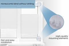 Cortinas plisadas personalizadas Concept Blinds - Ancho de 40 cm a 200 cm - Alto de 20 cm a 260 cm - Hechas a medida - Cobertura premium para ventanas y puertas