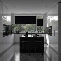 Blackout Custom Pleated Shades – Made to Measure, Easy No-Drill Installation