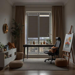 Blackout Custom Pleated Shades – Made to Measure, Easy No-Drill Installation