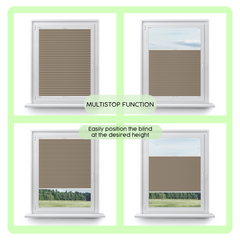 Blackout Custom Pleated Shades – Made to Measure, Easy Drill Installation, Perfect Light Blocking