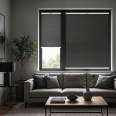 Customizable Blackout Pleated Blinds Drill Mounted – Made to Measure & Total Darkness