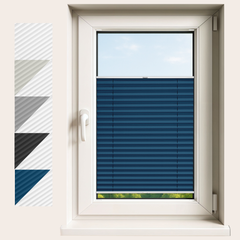 Premium Blackout Pleated Blinds – Drill Mounted, Made to Measure for Window Sizes 30–130cm x 40–230cm