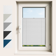 Premium Blackout Pleated Blinds – No Drill, Made to Measure for Window Sizes 30–130cm x 40–230cm