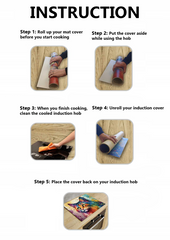 Concept Crystal Induction Hob Cover Mat 80x52cm – 3mm Thick PVC Cooker Top Protector – Decorative Water?Resistant Hob Cover with Modern Designs for Induction & Electric Hobs : Van Gogh's Cat